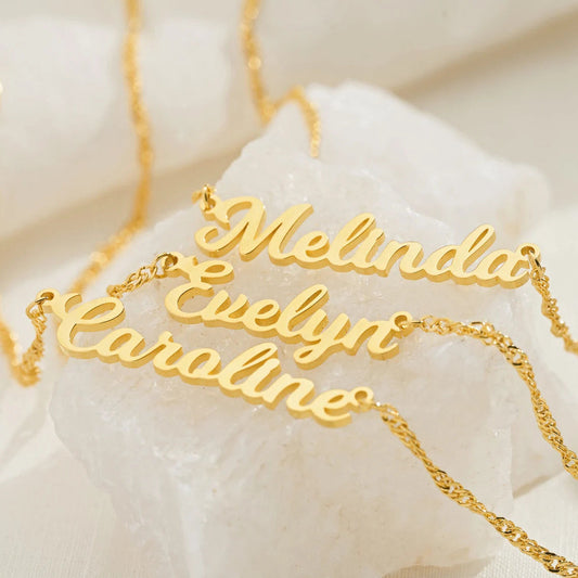 DIY personalized custom English letter necklace